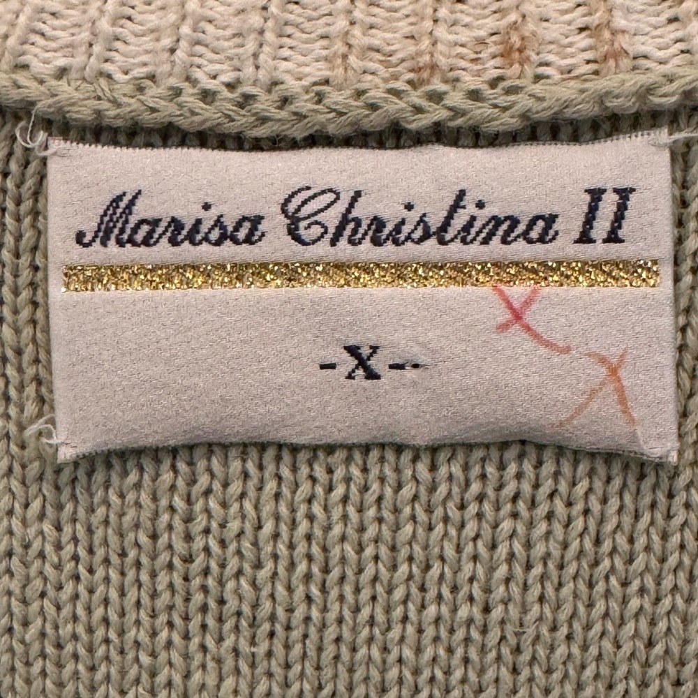 Marisa Christina vintage XL Floral Knit Cardigan Sweater. - Picture 7 of 7